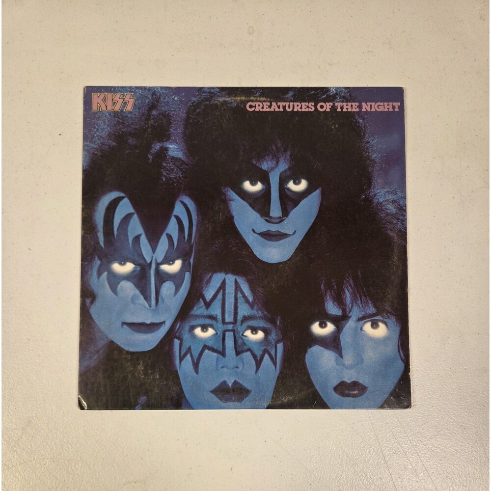 KISS‎ Creatures Of The Night LP 1982 NBLP 7270 Sterling OG Blue Cover